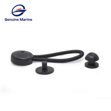 Original Marine Kunststoff-Verschlüsse für Canvas-Stoff-Verschlüsse schwarze Kunststoff-Schlossabdeckung Fiber Plastic Nylon Shock Cord Cover Clip